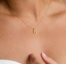 18K Gold Plated Love Heart Initial Necklace - Prince's Boutique 