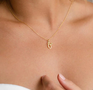 18K Gold Plated Love Heart Initial Necklace - Prince's Boutique 