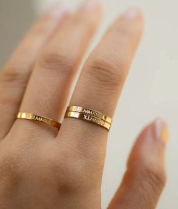 18K Gold Customisable Band Ring