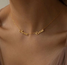 18K Gold Plated Multiple Personalised Name Necklace