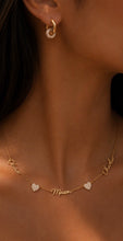 18K Gold Plated Love Heart Multiple Name Necklace