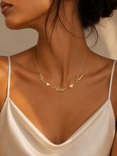 Love Heart Multiple Name Necklace