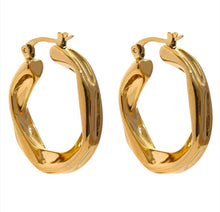 ‘Kam’ Irregular Hoop Earrings