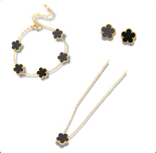 18K Gold Plated Lucky Clover Set