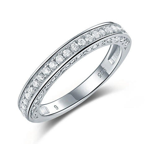 925 Sterling Silver Shine Bright Eternity Ring