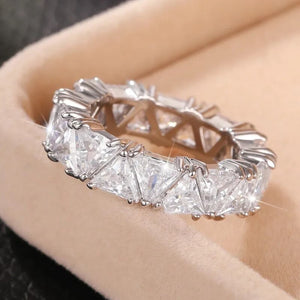 Diamond Treasure Cubic Zirconia Eternity Band Ring