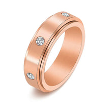 “I Hope You Love It” Rotating Cubic Zirconia Band Ring