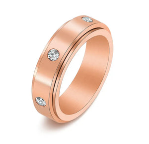 “I Hope You Love It” Rotating Cubic Zirconia Band Ring