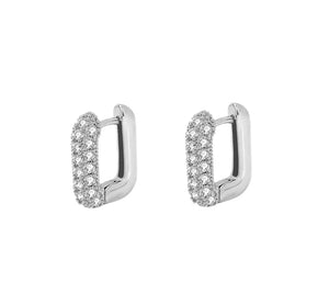 9mm Cubic Zirconia Huggie Earrings
