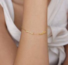 18K Gold Plated Multiple Name Bracelet