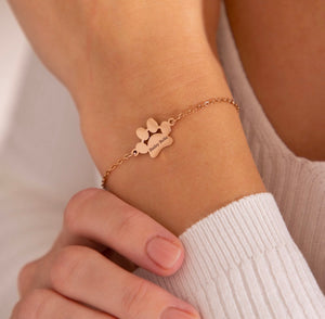 “I’ve Found Something You’ll Love” Personalised Paw Print Bracelet