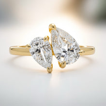 Duo Teardrop Ring