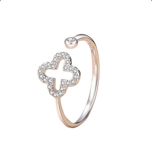 Lucky Clover Adjustable Ring