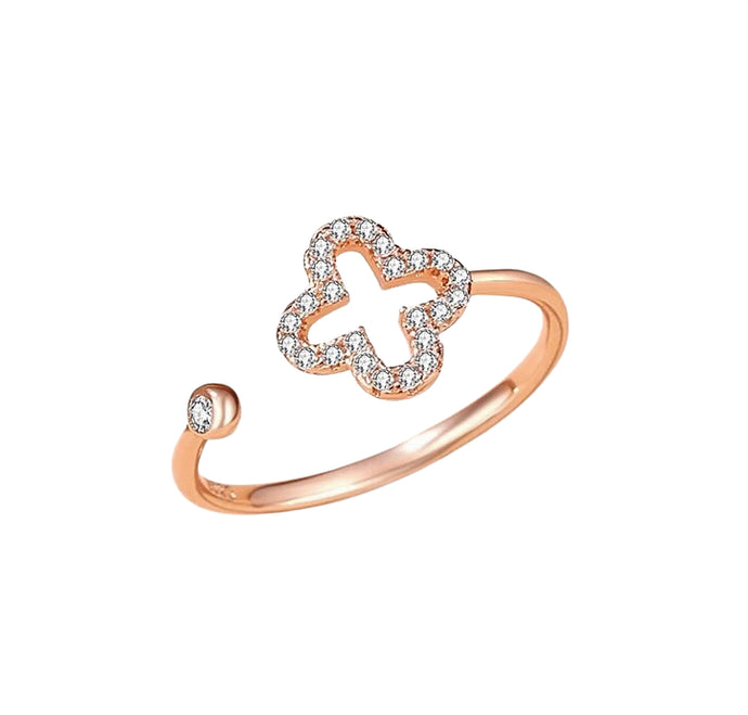 Lucky Clover Adjustable Ring