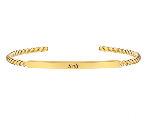 Personalised Adjustable Rope Style Bangle - Prince's Boutique 