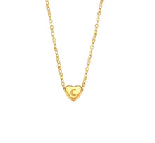 gold initial necklace 