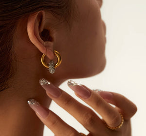 Golden Pleasure Hoop Earrings - Prince's Boutique 