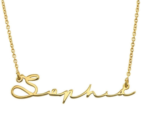 Personalised Signature Necklace - Prince's Boutique 