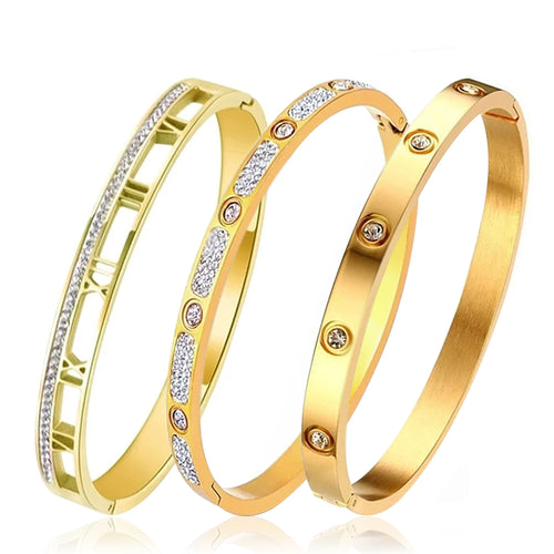 Luxury Cubic Zirconia & Roman Numeric Bundle Set - Prince's Boutique 