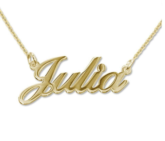 Women's 18K Gold Plated Personalised Name Necklace - Pre Order - Prince's Boutique 