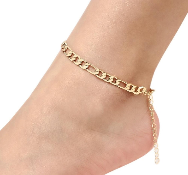 Chain link Anklet - Prince's Boutique 