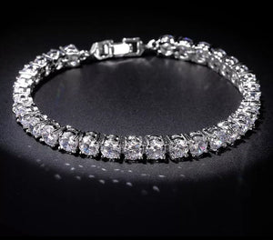 Elegant Crystal Gem Tennis Bracelet - Prince's Boutique 