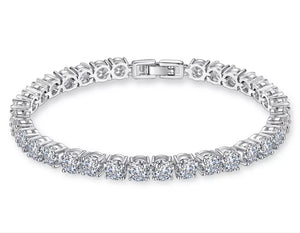 Elegant Crystal Gem Tennis Bracelet - Prince's Boutique 