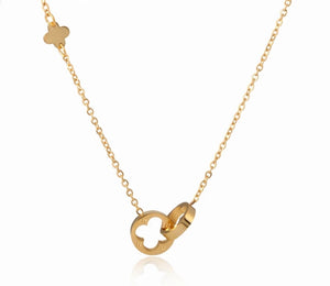 Lucky Clover Thin Chain Necklace - Prince's Boutique 