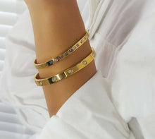 Cubic Zirconia Stone Bangle - Prince's Boutique 