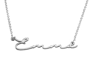 925 Sterling Silver Personalised Signature Name Necklace - Prince's Boutique 