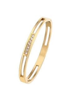 Diamond Dream Open Bangle - Prince's Boutique 