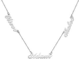 18K Gold Plated Multiple Personalised Name Necklace - Prince's Boutique 