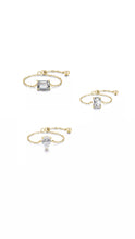 Minimalist Crystal Gem Adjustable Ring - Prince's Boutique 