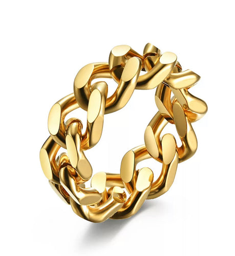 Chunky Chain Link Ring - Amour Destinee