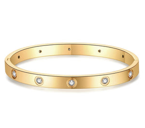 Prince's Boutique Cubic Zirconia Stone Bangle 