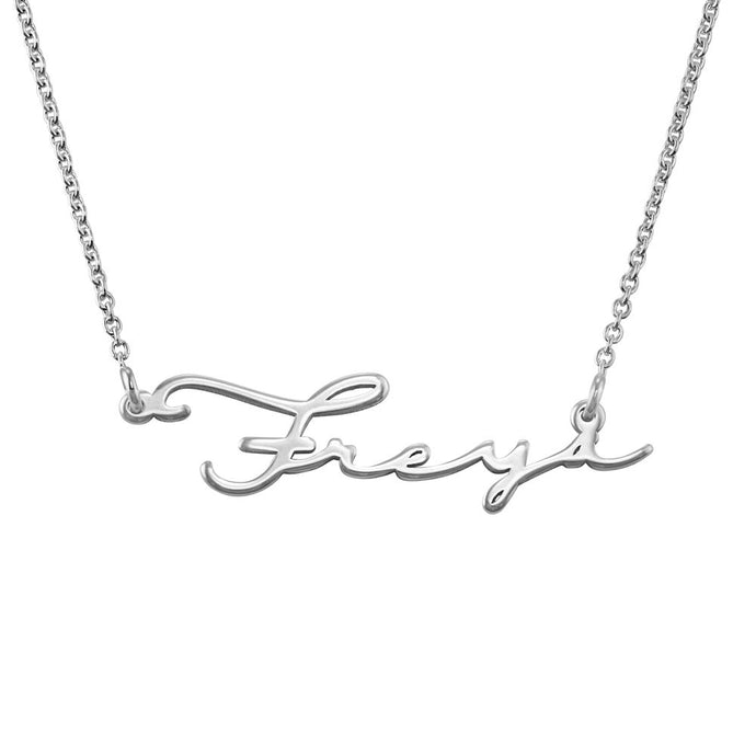 925 Sterling Silver Personalised Signature Name Necklace - Prince's Boutique 